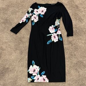 INC international concepts floral midlength dress